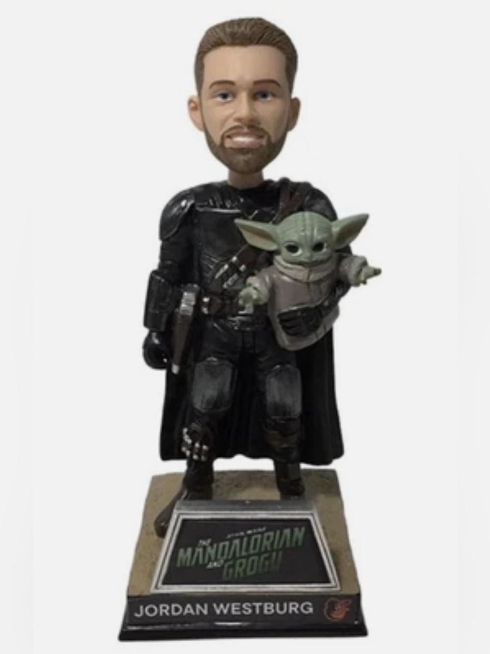 *New* Baltimore Orioles Jordan Westburg Star Wars Mandalorian & Grogu bobblehead